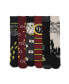 Men's Waiting On My Letter To Hogwarts Adult 6-Pair Casual Crew Socks with Tin Tote