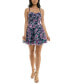Фото #5 товара Платье Trixxi с вышивкой и принтом из сетки Fit & Flare для девушек