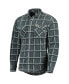 Фото #4 товара Men's Gray Green Bay Packers Industry Flannel Button-Up Shirt Jacket