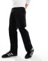 HUGO BLUE relaxed tailored trousers in black