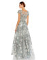 ფოტო #9 პროდუქტის Women's Floral Embroidered Short Sleeve Gown