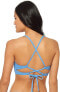 Фото #2 товара Jessica Simpson 259286 Women's Rose Bay Textured Midkini Bikini Top Size Medium