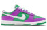 Фото #2 товара Nike Dunk Low 耐磨透气 低帮 板鞋 女款 紫绿 / Кроссовки Nike Dunk Low FD9924-311