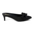 BEACH by Matisse Bow Pointed Toe Kitten Heels Mules Womens Black Dress Casual BO