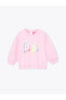 Фото #8 товара Baby Bisiklet Yaka Barbie Baskılı Kız Bebek Sweatshirt ve Tayt 2'li Takım