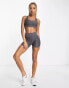 HIIT seamless bralet in textured charcoal