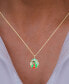 Фото #2 товара Enamel Mary 18" Pendant Necklace in 14k Gold