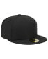 Фото #2 товара Men's Black Chicago White Sox Satin Peek 59FIFTY Fitted Hat