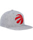 Фото #3 товара Men's Heather Gray Toronto Raptors Hardwood Classics 2.0 Snapback Hat