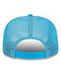 Фото #3 товара Men's White, Blue Carolina Panthers Banger 9FIFTY Trucker Snapback Hat