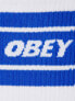 Фото #7 товара Obey branded sock in white and blue