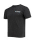 Фото #3 товара Men's Black Charlotte FC Inaugural Season Tri-Blend T-shirt