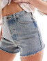 Фото #1 товара Topshop Hourglass denim lover short in bleach