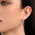 Charming gold-plated hoop earrings with pendants Colori SAVY07