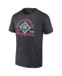 Фото #3 товара Men's Heather Charcoal Distressed Texas Rangers 2023 World Series Champions Franchise Guys T-shirt