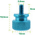 InLine Thumbscrews for enclosures - aluminium - blue - 10pcs. pack