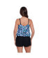 Women's ShapeSolver V-Neck Blouson Ring Tankini Swimsuit Top