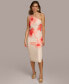 ფოტო #3 პროდუქტის Women's Printed One-Shoulder Midi Dress