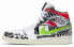 Фото #1 товара Кроссовки женские Nike Air Jordan 1 Mid All Over Logos (Белые)