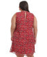 ფოტო #10 პროდუქტის Plus Size Sleeveless Printed Chiffon Dress