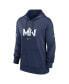 ფოტო #2 პროდუქტის Women's Navy Minnesota Twins 2024 City Connect Authentic Collection Practice Pullover Hoodie