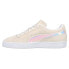 Фото #3 товара Puma PolkaDot Man X Classic Iridescent Suede Lace Up Mens Beige Sneakers Casual