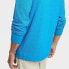 Men's Long Sleeve Seamless Sweater - All in Motion Blue M