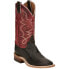 Фото #2 товара Justin Boots Moore Goat Embroidery Square Toe Cowboy Womens Size 6 B Casual Boo