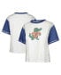 Фото #1 товара Women's White Distressed Florida Gators Vault Premier Tilda T-shirt