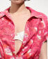 ფოტო #2 პროდუქტის Women's Printed Shirt Jumpsuit Shorts