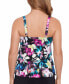 Фото #2 товара Women's Printed Triple Tier Tankini Top, Created for Macy's