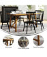 Carroll Wooden Dining Table With Trestle Style Base