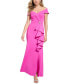 Фото #1 товара Платье женское Jessica Howard с каскадными оборками на плече