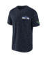 Men's NFL x Darius Rucker Collection by College Navy Seattle Seahawks Slub Henley T-shirt