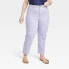 Фото #1 товара Women's High-Rise 90's Slim Straight Jeans - Universal Thread Purple 24