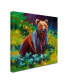 Marion Rose 'Wildflower Grizz' Canvas Art - 18" x 18" x 2"