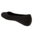 Фото #5 товара Softwalk Santorini S1961-001 Womens Black Leather Slip On Ballet Flats Shoes 6