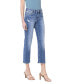 ფოტო #3 პროდუქტის Women's Mid Rise Cropped Straight Jeans