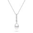 Beautiful silver necklace with genuine pearl NCL130W