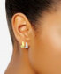 2-Pc. Set Graduated Small Hoop Earrings in Sterling Silver & 18k Gold-Plated Sterling Silver