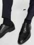 ASOS DESIGN faux leather brogue shoes in black