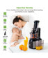 Фото #4 товара Big Feeding Mouth,Large Chute,Masticating Juicer,Juice Extractor,Vertical High Juice Yield, Juice Jars,Black