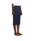 Фото #2 товара Plus Size Sport Knit High Rise Elastic Waist Pull On Capri Pants