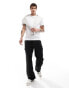 ASOS DESIGN essential crew neck t-shirt with roll sleeve in white