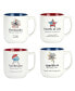 Фото #7 товара Patriotic Words Set of 4 Mugs