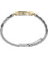 ფოტო #2 პროდუქტის Women's City Two-Tone Low Lead Brass Bracelet Watch 32mm