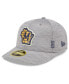 ფოტო #1 პროდუქტის Men's Gray Milwaukee Brewers 2024 Clubhouse Low Profile 59FIFTY Fitted Hat