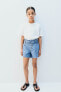 Paperbag bermuda shorts