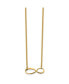 ფოტო #3 პროდუქტის Polished Yellow IP-plated Infinity Symbol Cable Chain Necklace