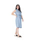 Фото #2 товара Women's Tencel Sleeveless Side Slit Midi Dress